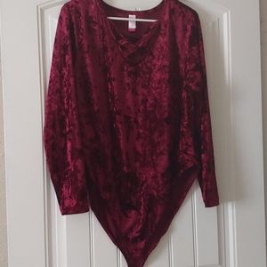 Wine colored bodysuit